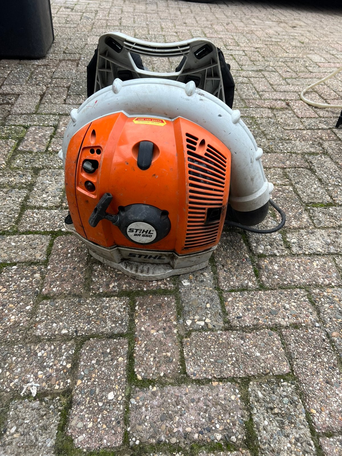Stihl br550 bladblazer, Ophalen, Gebruikt, Benzine, Ruggedragen