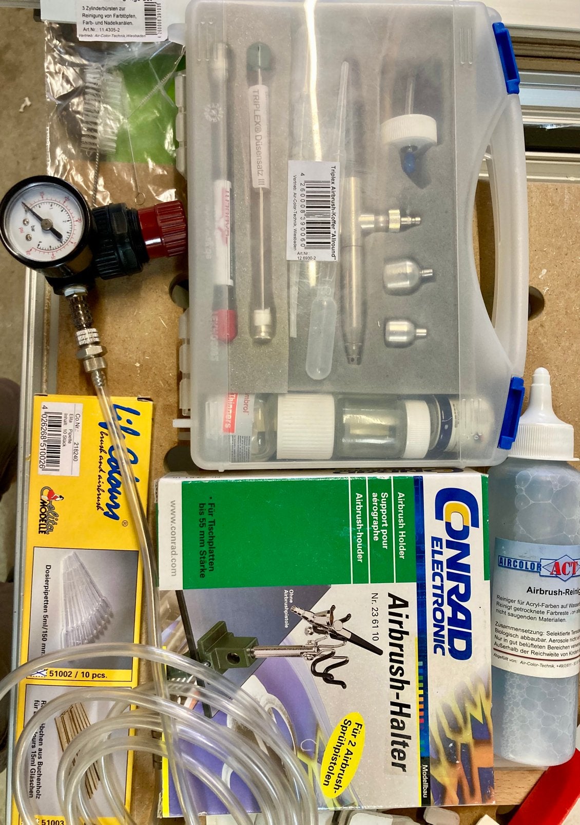 Airbrush set compleet, Ophalen of Verzenden, Zo goed als nieuw, Groter dan 1:32