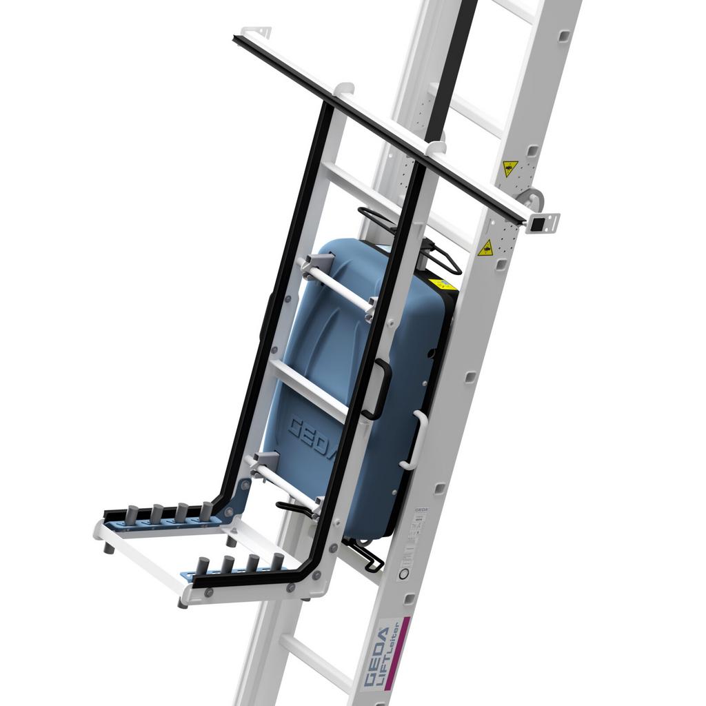 GEDA Accu Ladderlift 10m met 2 accu's, Ophalen