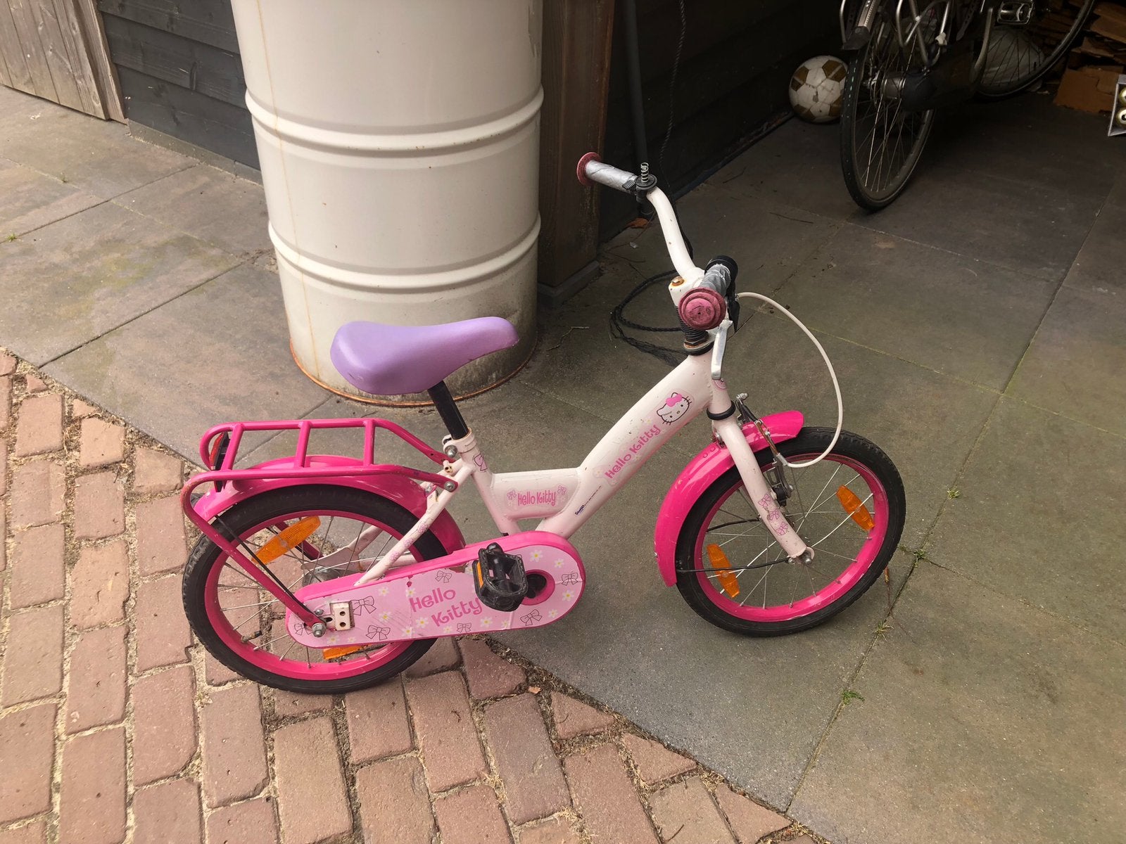 Meisjesfiets 16 inch, Ophalen, Gebruikt, 16 tot 20 inch