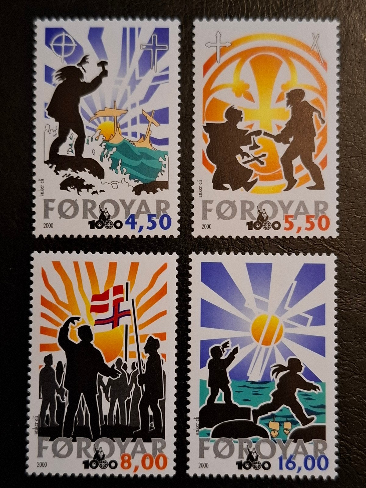 Faeröer 2000 Anniversary Christianity, Ophalen of Verzenden, Denemarken, Postfris