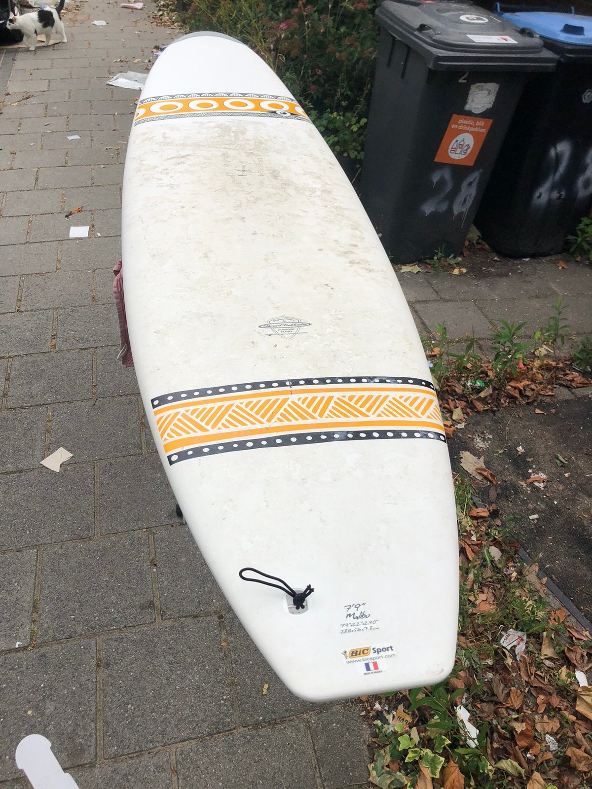 BIC 7’9 surfboard, Watersport en Boten, Golfsurfen, Gebruikt, Longboard, Met vinnen, Ophalen