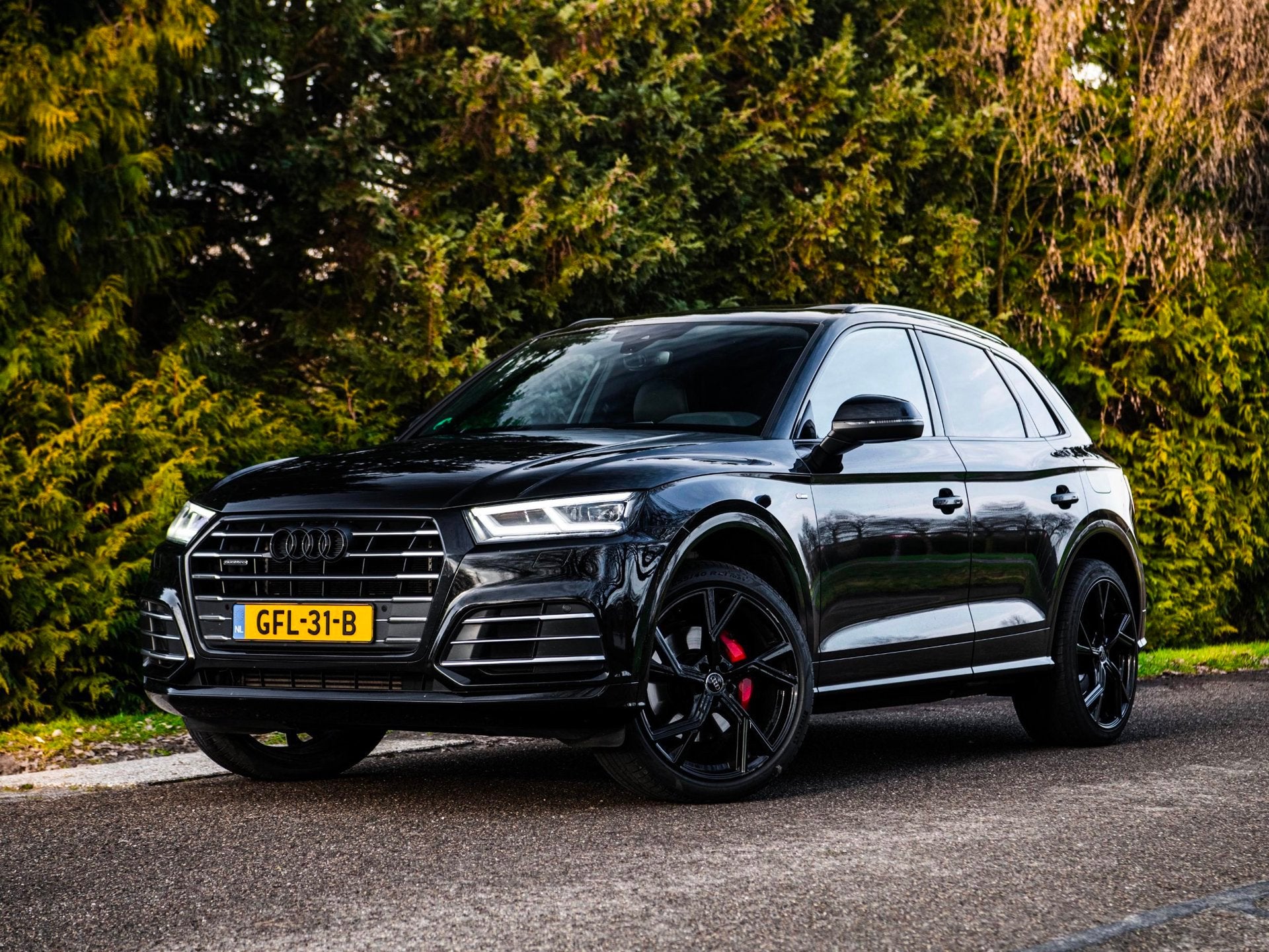 Audi Q5 55 Tfsi e Quattro Competition 367pk S Tronic 2020, Automaat, 4 cilinders, Zwart, Bedrijf