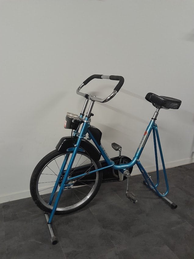 Eenvoudige hometrainer, Ophalen, Gebruikt, Metaal, Benen