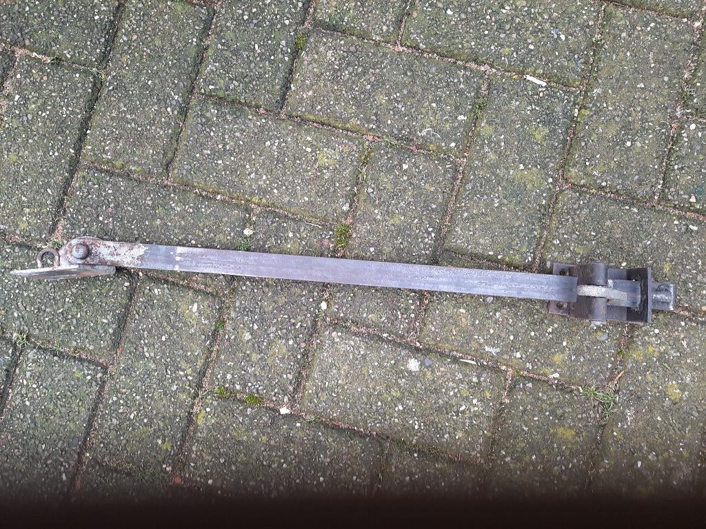 Oude originele schuurdeur vastzetter deurstop, Ophalen of Verzenden