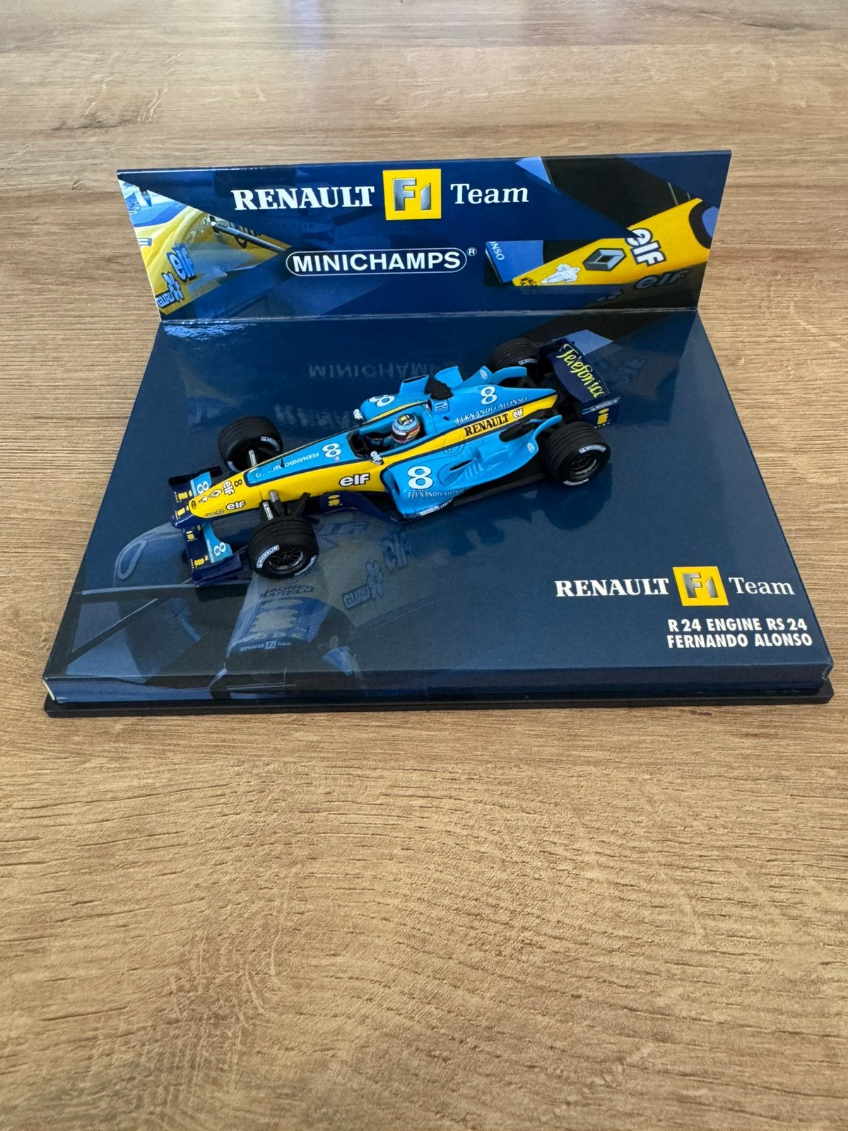 1:43 Renault R24 Fernando Alonso 2004, Hobby en Vrije tijd, Modelauto's | 1:43, Ophalen of Verzenden, Gebruikt, Auto, MiniChamps