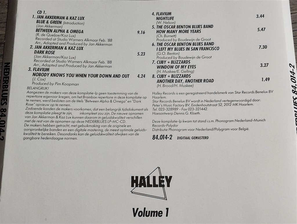 Nederblues Volume 1, Ophalen of Verzenden, Zo goed als nieuw, Pop