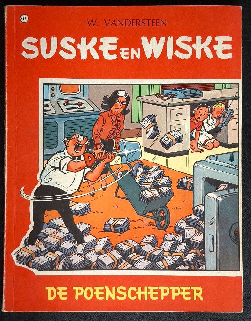Suske en Wiske 67 De poenschepper 1967 Eerste druk, Boeken, Gelezen, Willy Vandersteen, Eén stripboek, Ophalen of Verzenden