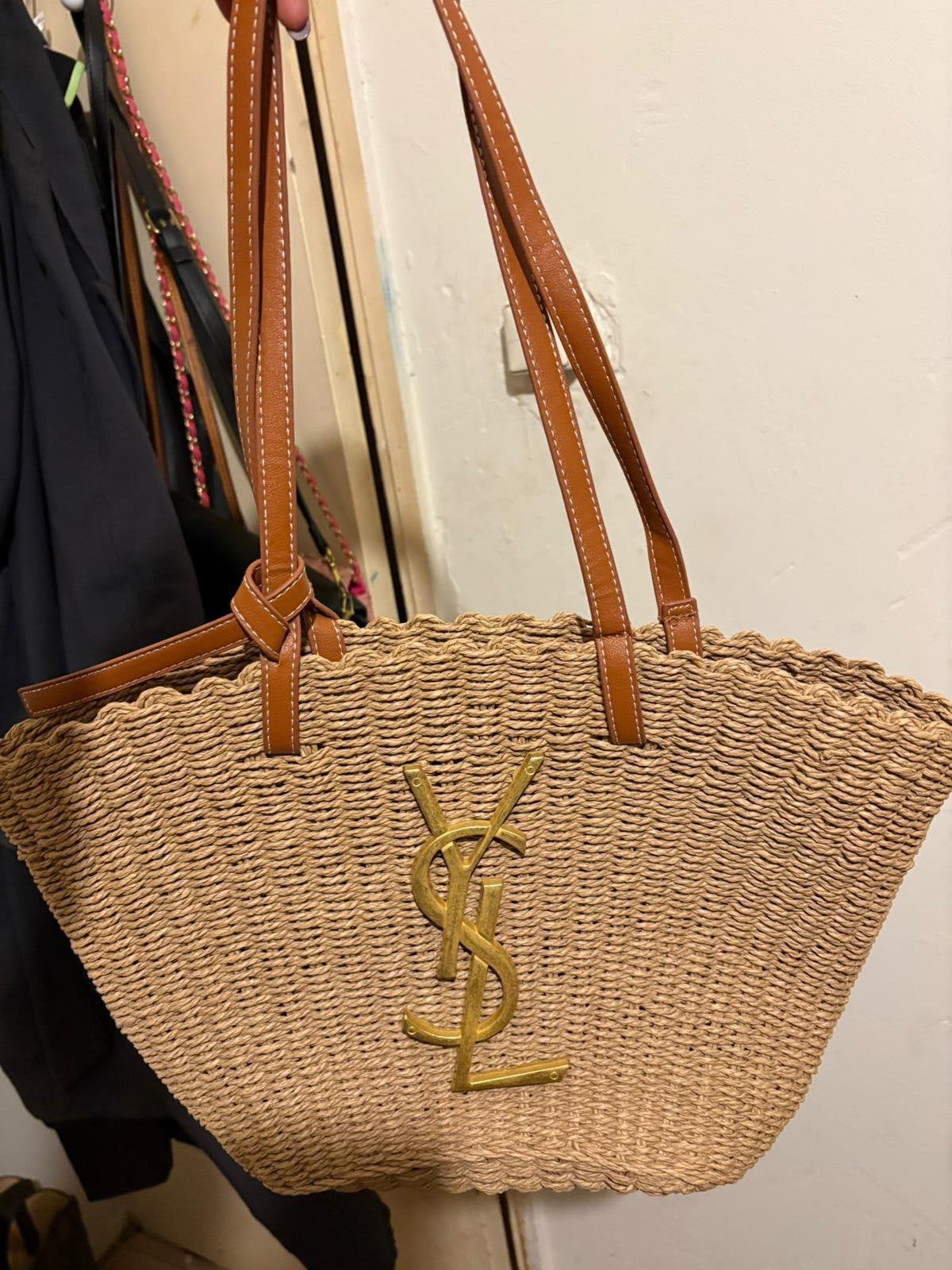 Ysl beach bag, Ophalen of Verzenden, Zo goed als nieuw, Zwart, Schoudertasje