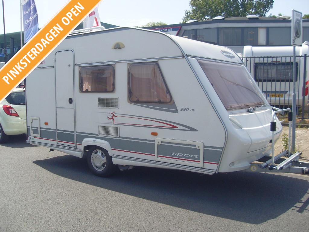 Beyerland Sprinter Sport 390 DV met Mover, Caravans en Kamperen, Caravans, Schokbreker, Bedrijf, Treinzit, 750 - 1000 kg
