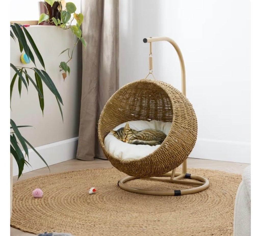 Hangstoel kat, Dieren en Toebehoren, Kattenmanden, Ophalen, Nieuw, Riet