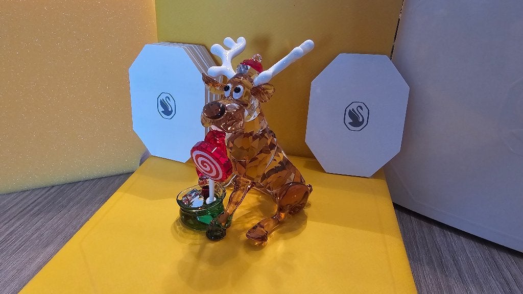 Swarovski Kerst Rendier! Dulcis! NIEUW!, Verzamelen, Swarovski, Ophalen of Verzenden, Nieuw, Figuurtje