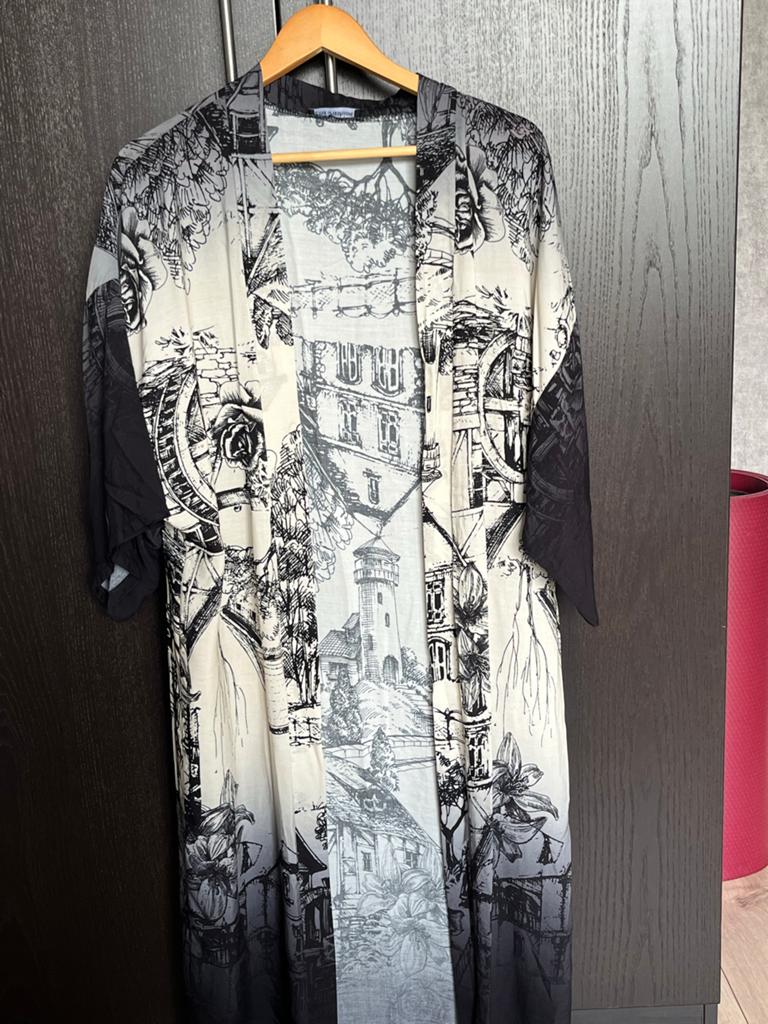 Nieuwe Zomer Kimono - 100% Viscose - Maat 40/42, Ophalen of Verzenden, Nieuw, Maat 42/44 (L), Overige kleuren