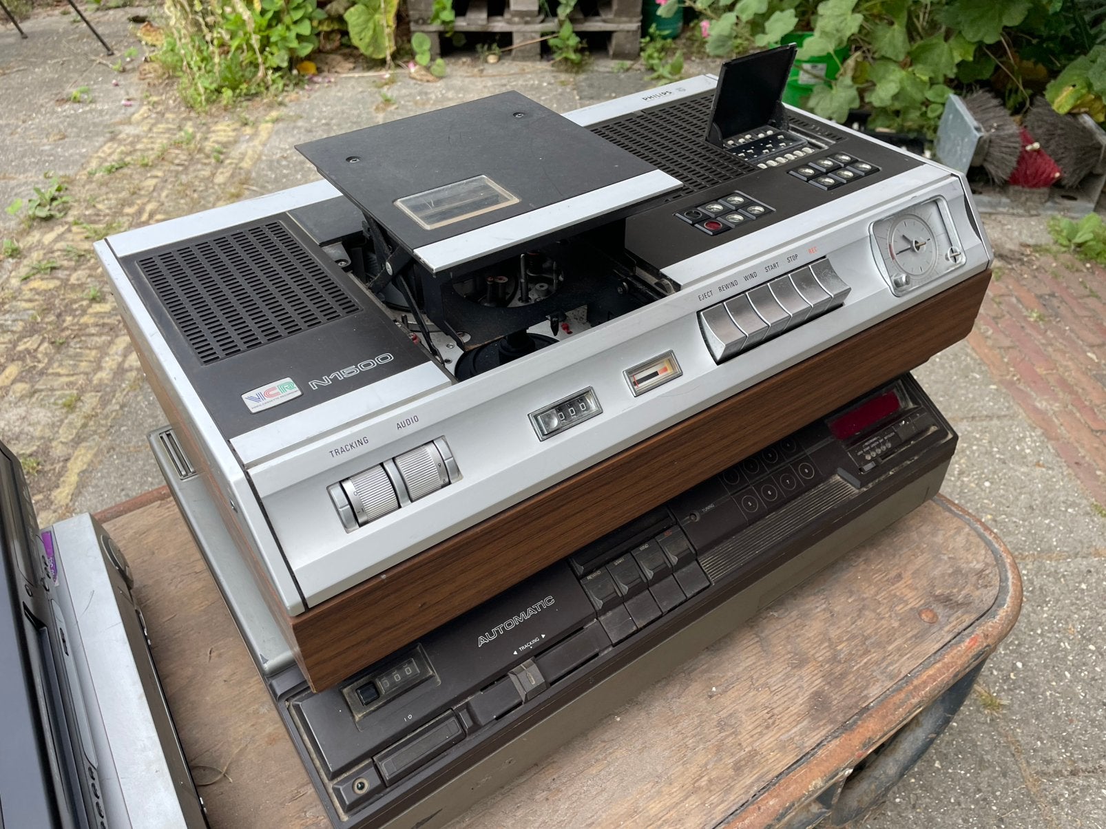 Vintage Philips VCR video recorder., Ophalen of Verzenden, Zo goed als nieuw