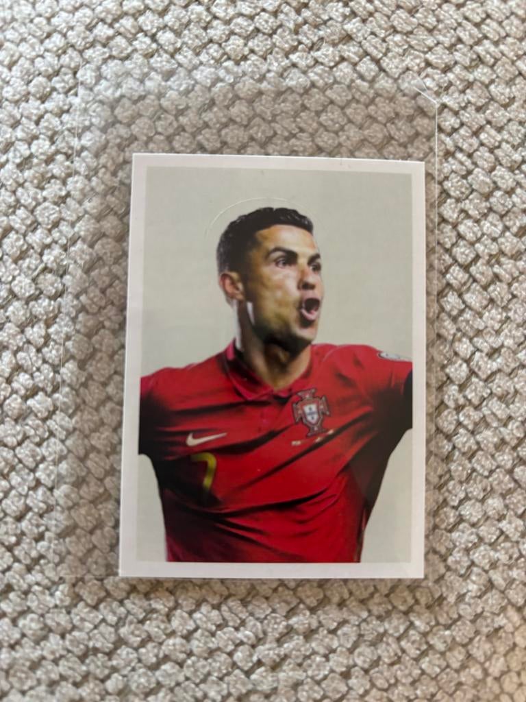 Cristiano Ronaldo Panini Family Voetbal Plaatje, Ophalen of Verzenden, Zo goed als nieuw, Buitenlandse clubs, Poster, Plaatje of Sticker
