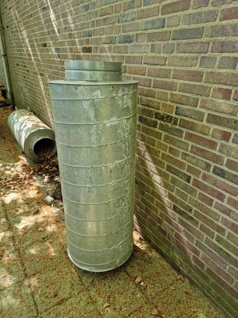 Ventilatieset 315mm: Geluiddemper, Ventilator, Slang, Bocht, Ophalen
