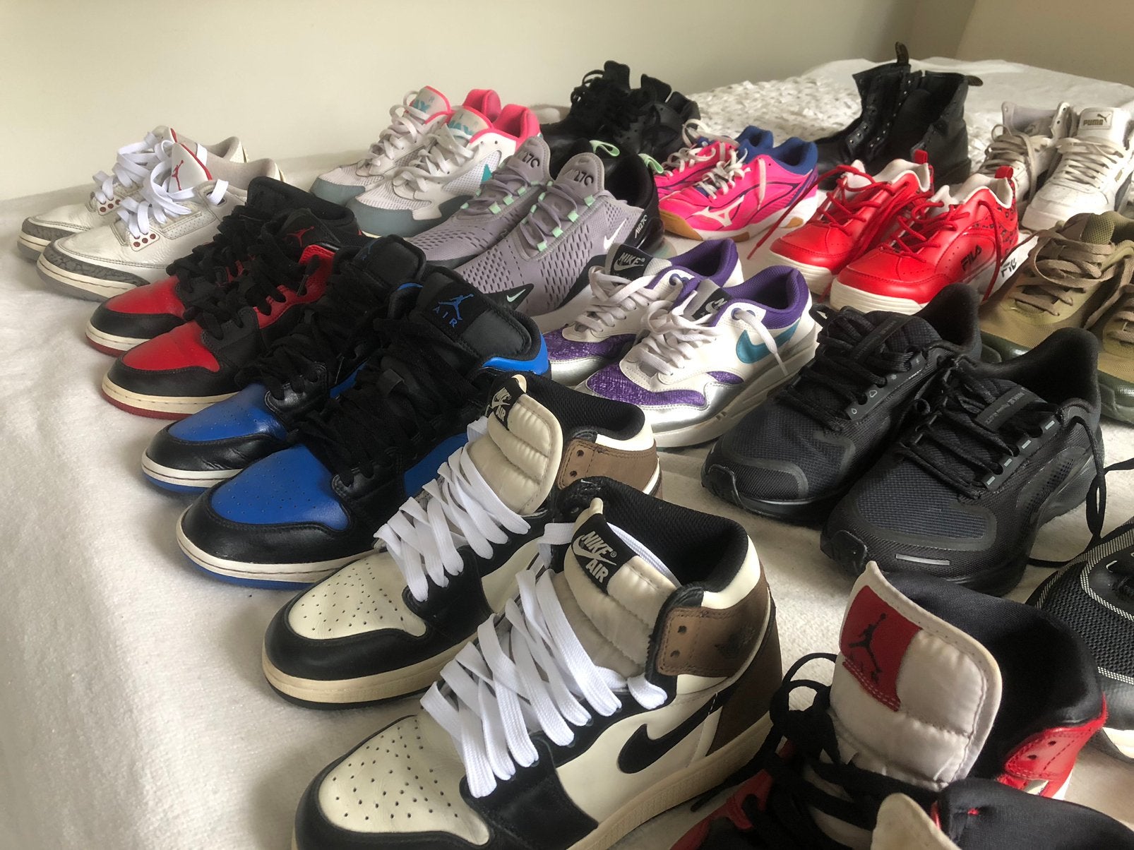 Restpartij 27x sneakers man en vrouw geen box gedragen, Ophalen, Gedragen, Overige kleuren