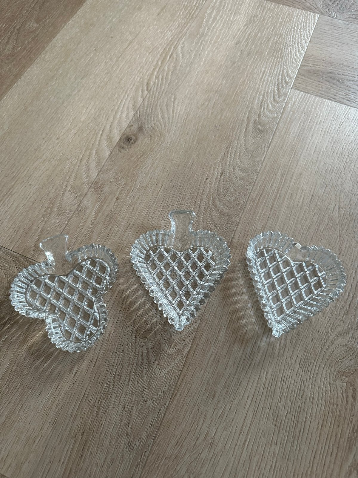 Glazen onderzetters - Set van 3, Antiek en Kunst, Ophalen of Verzenden