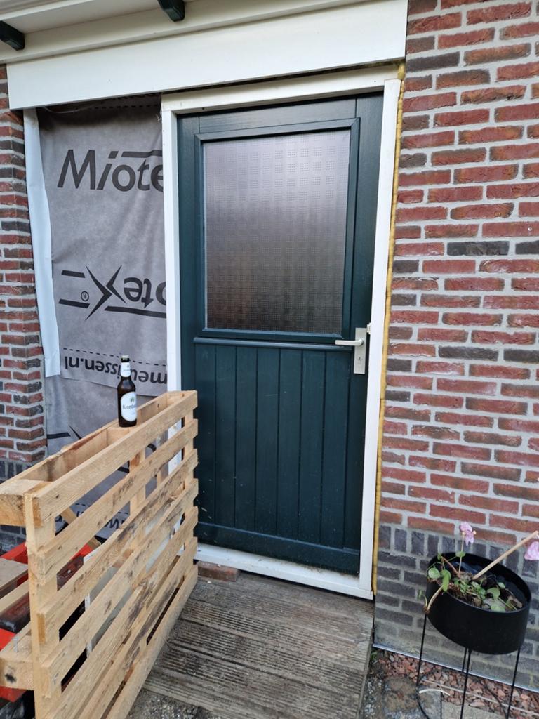 Hard Houten deur buitendeur, Ophalen, 80 tot 100 cm, 200 tot 215 cm, Hout