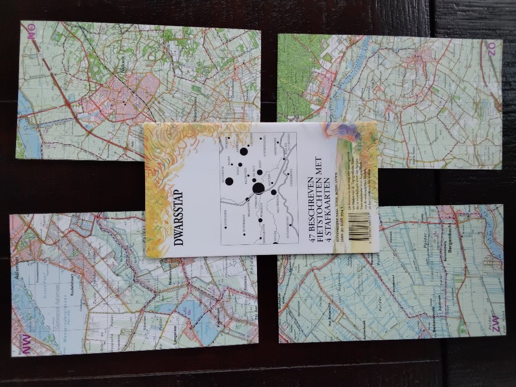 ANWB Fietstochten boekje + stafkaarten, Verzamelen, Ophalen of Verzenden, Zo goed als nieuw