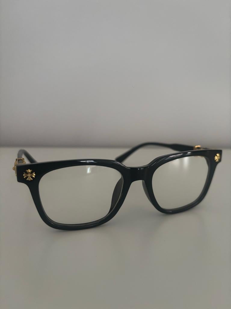 Chrome Hearts bril zwart/goud NIEUW!, Sieraden, Tassen en Uiterlijk, Zonnebrillen en Brillen | Dames, Overige merken, Verzenden