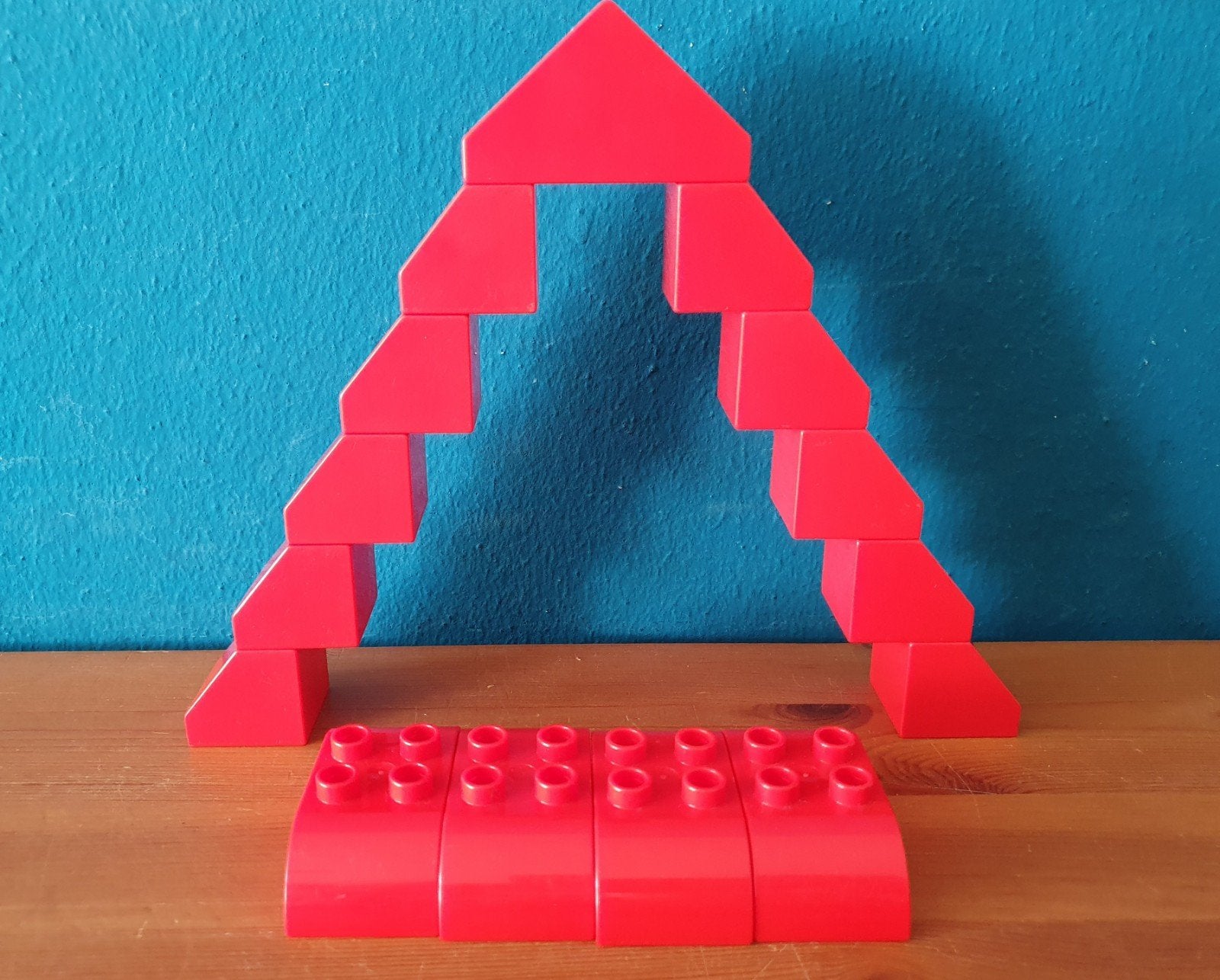 Duplo Dak blokken stenen 15 stuks, Kinderen en Baby's, Ophalen of Verzenden, Zo goed als nieuw, Duplo