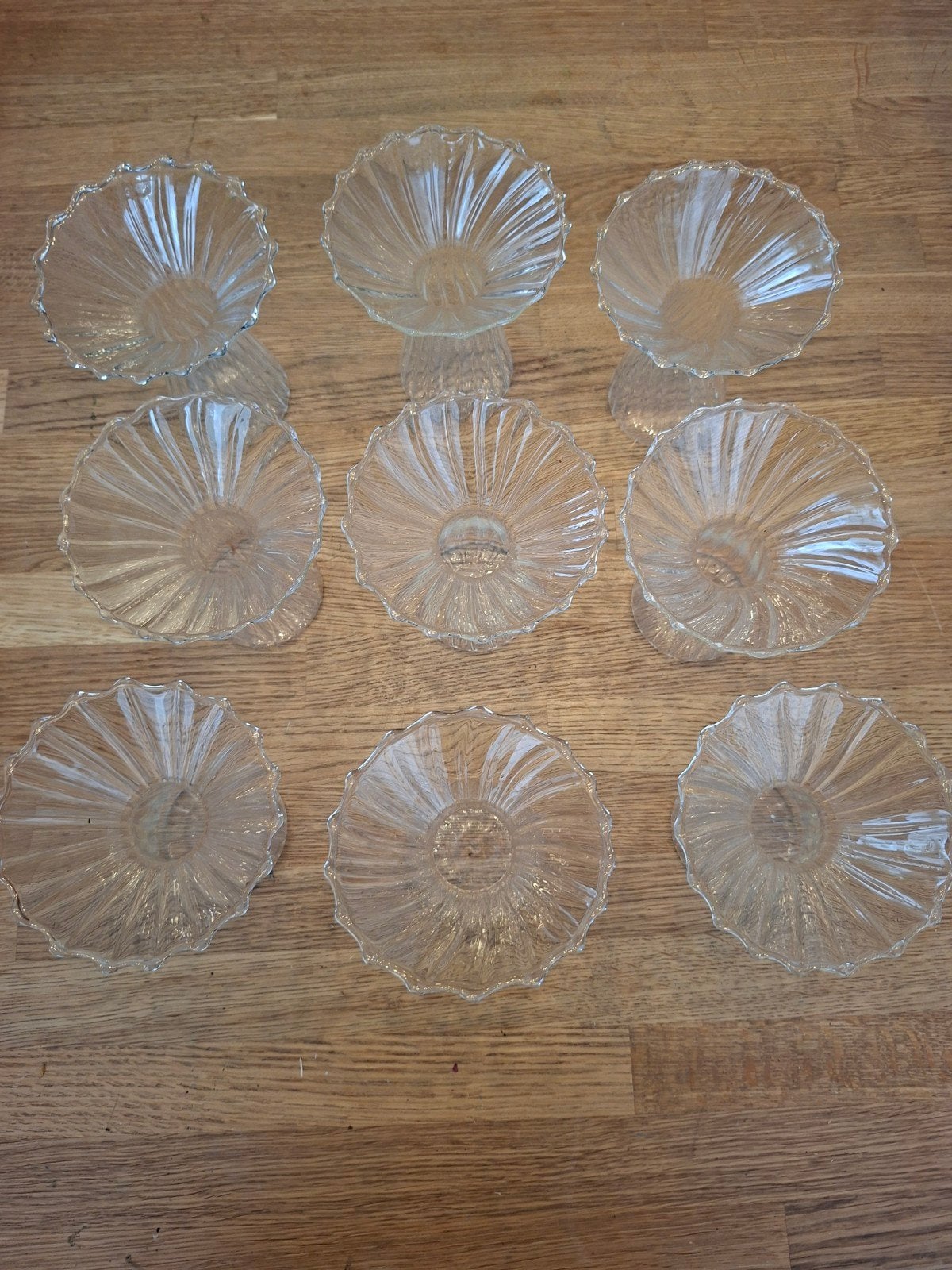 9 Hema glazen vaasjes / waxinelichthouders, Ophalen of Verzenden