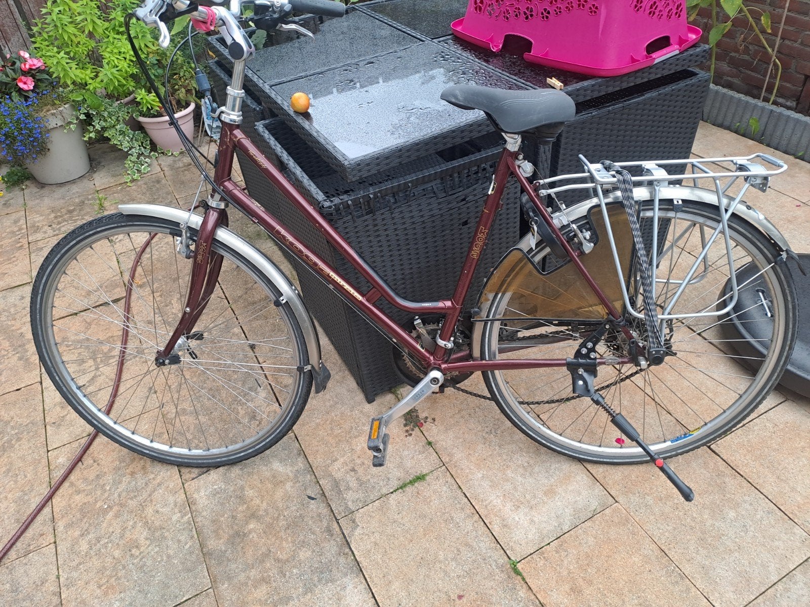Koga Miyata ForestLady - Achterderailleur defect, Fietsen en Brommers, Gebruikt, Velgrem, 47 tot 50 cm, Versnellingen