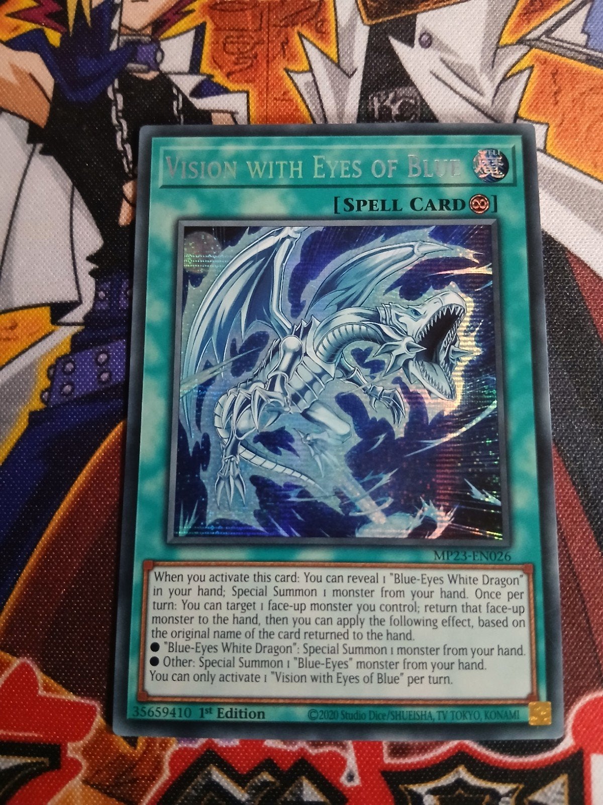 Vision with Eyes of Blue - Secret Rare MP23 - Yu-Gi-Oh, Hobby en Vrije tijd, Verzamelkaartspellen | Yu-gi-Oh!, Ophalen of Verzenden