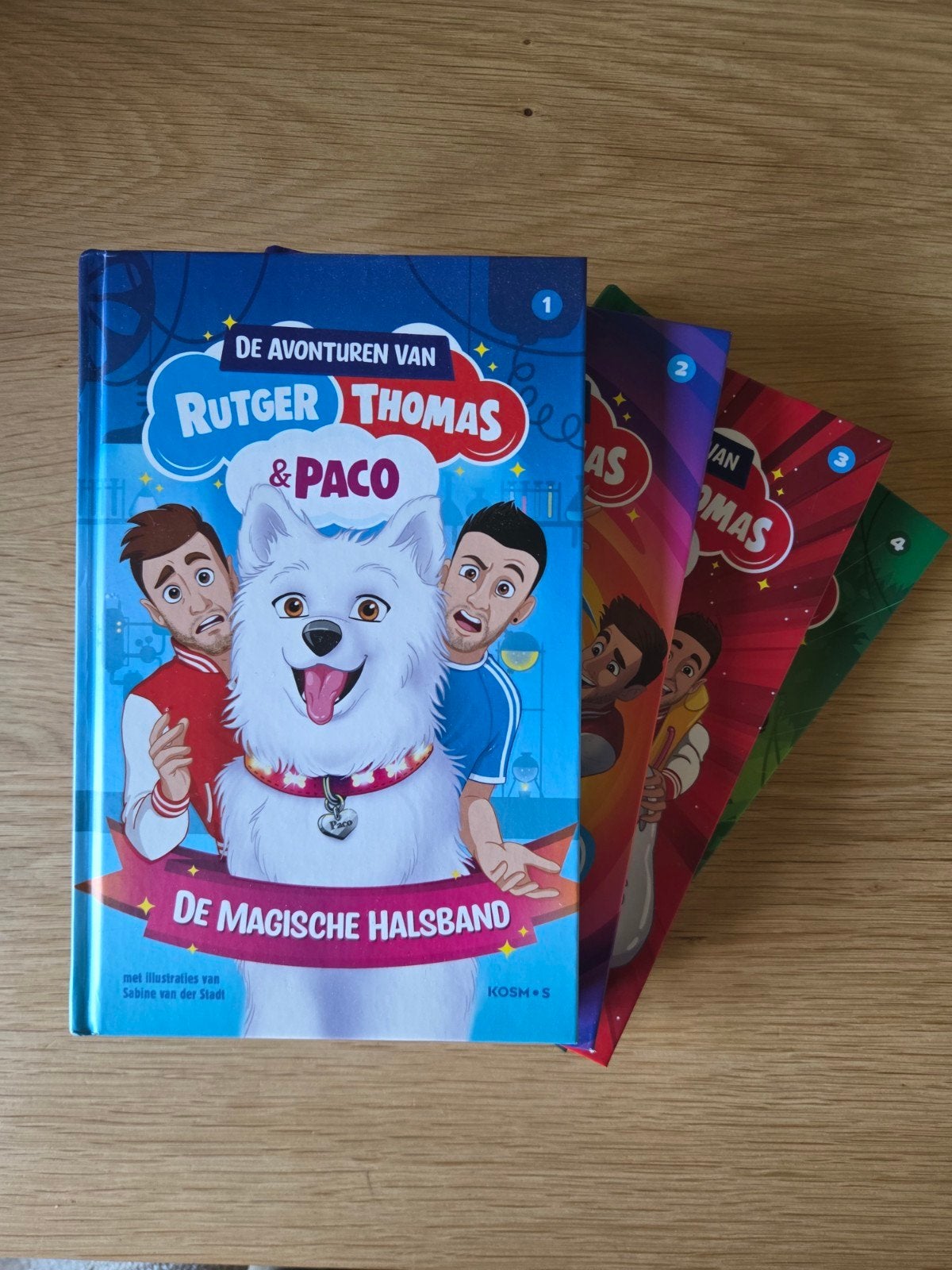 4 boeken: De Avonturen van Rutger, Thomas & Paco, Ophalen, Zo goed als nieuw, Rutger Vink, Thomas van Grinsven, Fictie