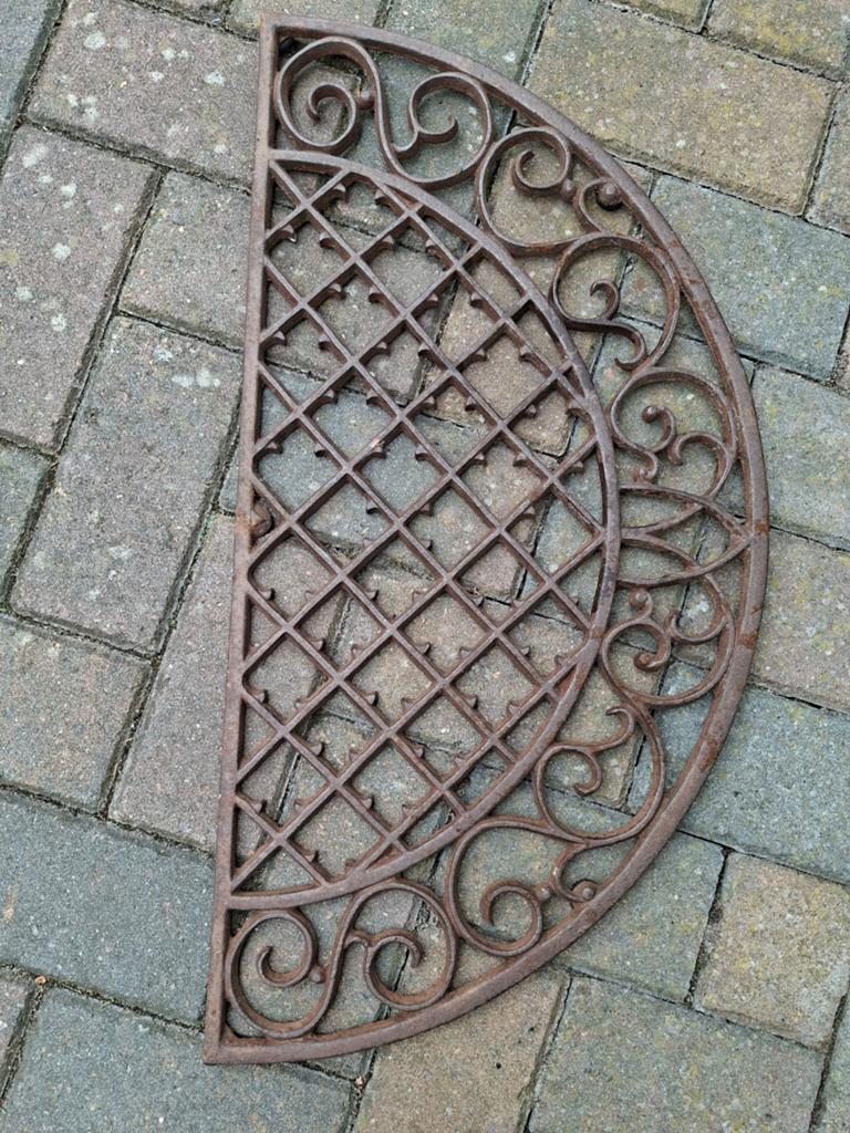 Deurmat van gietijzer, Tuin en Terras, Ophalen, Gietijzer, Binnen