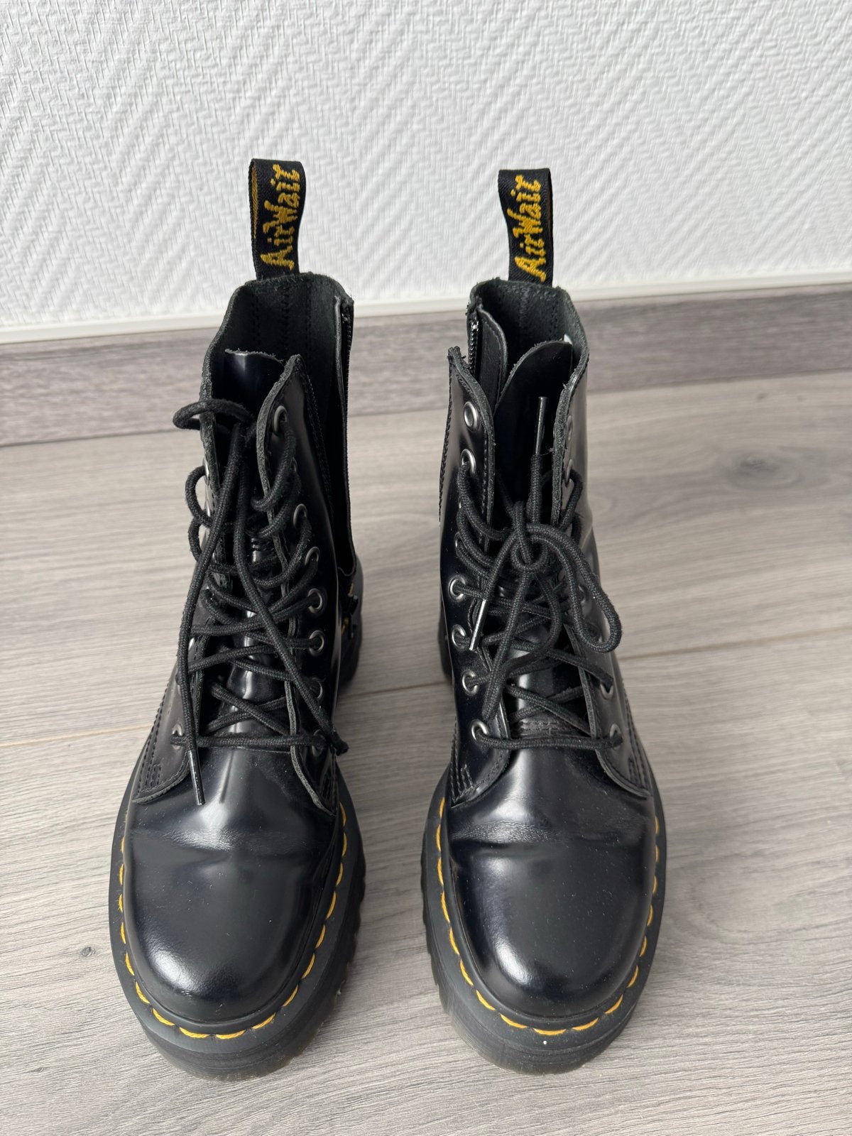 Dr. Martens Jadon Platform Laarzen Zwart Maat 36, Ophalen of Verzenden, Zo goed als nieuw, Zwart, Lage of Enkellaarzen