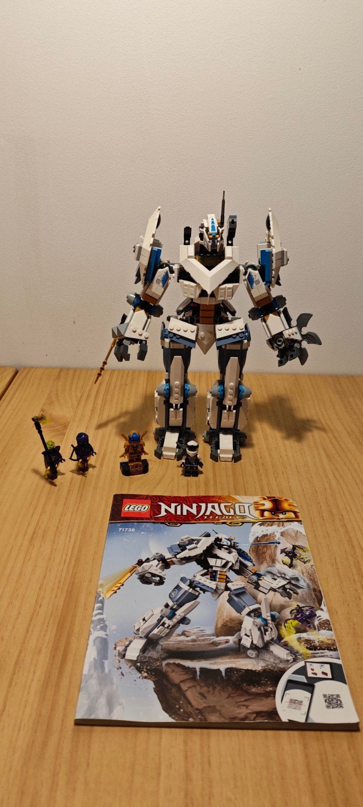 LEGO Ninjago set 71738 Zane's Titaan Mech, Lego, Ophalen of Verzenden, Compleet, Zo goed als nieuw