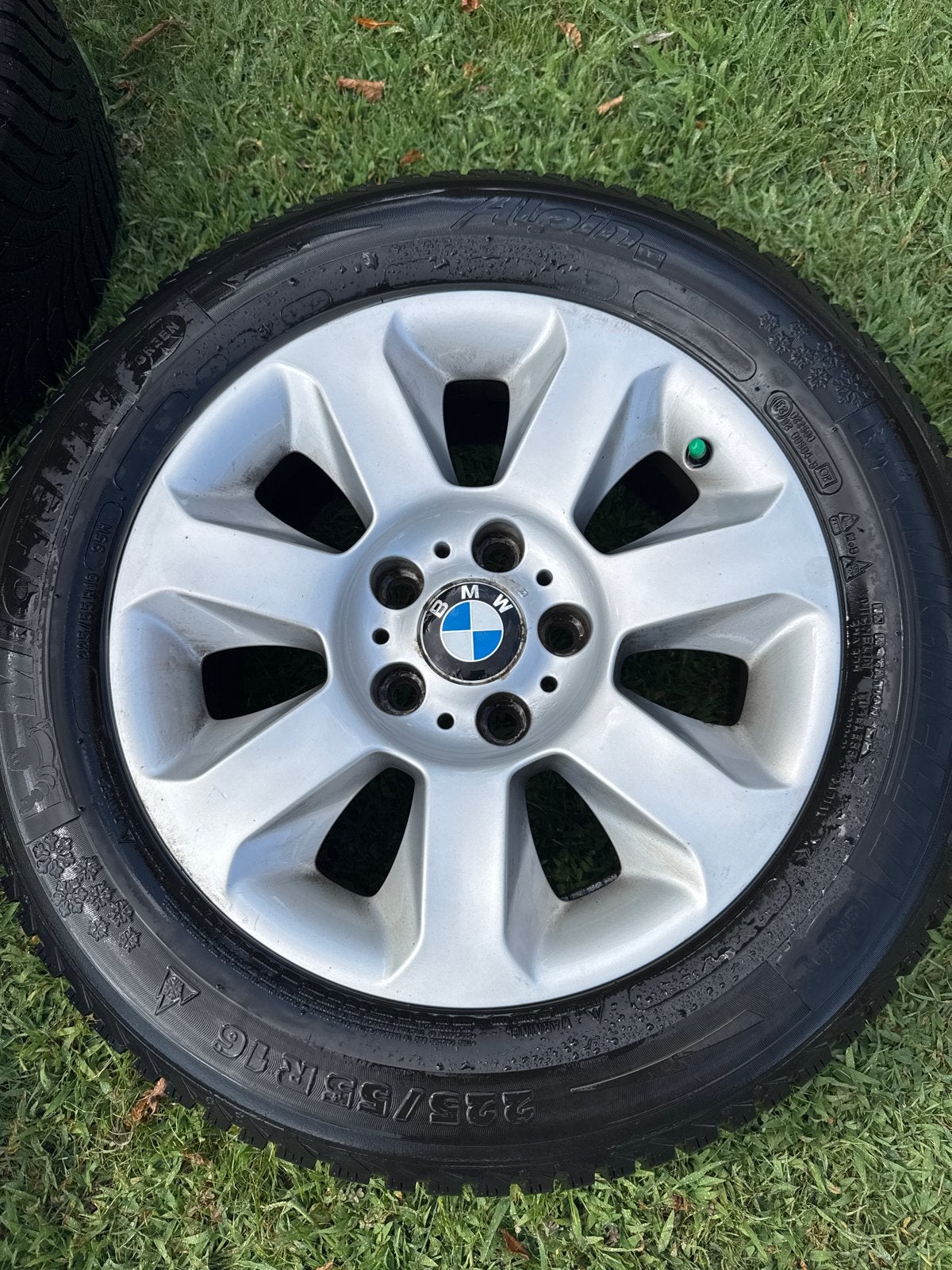 Winterbanden BMW 5 Serie Michelin 225/55R16, Auto-onderdelen, Banden en Velgen, Ophalen, Gebruikt, 16 inch, Banden en Velgen