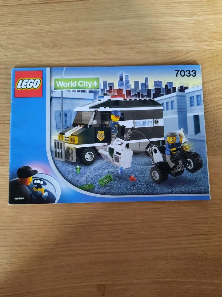 Lego World City 7033 Geldtransport overval instructieboekje, Lego, Accessoire, Ophalen of Verzenden, Inclusief instructies
