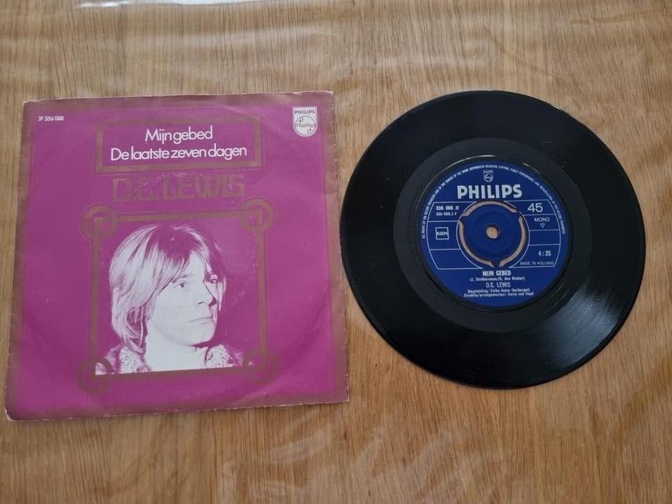 DC Lewis  - Mijn Gebed / De Laatste Zeven Dagen (Single), Cd's en Dvd's, Vinyl Singles, Originele persing, Ophalen of Verzenden