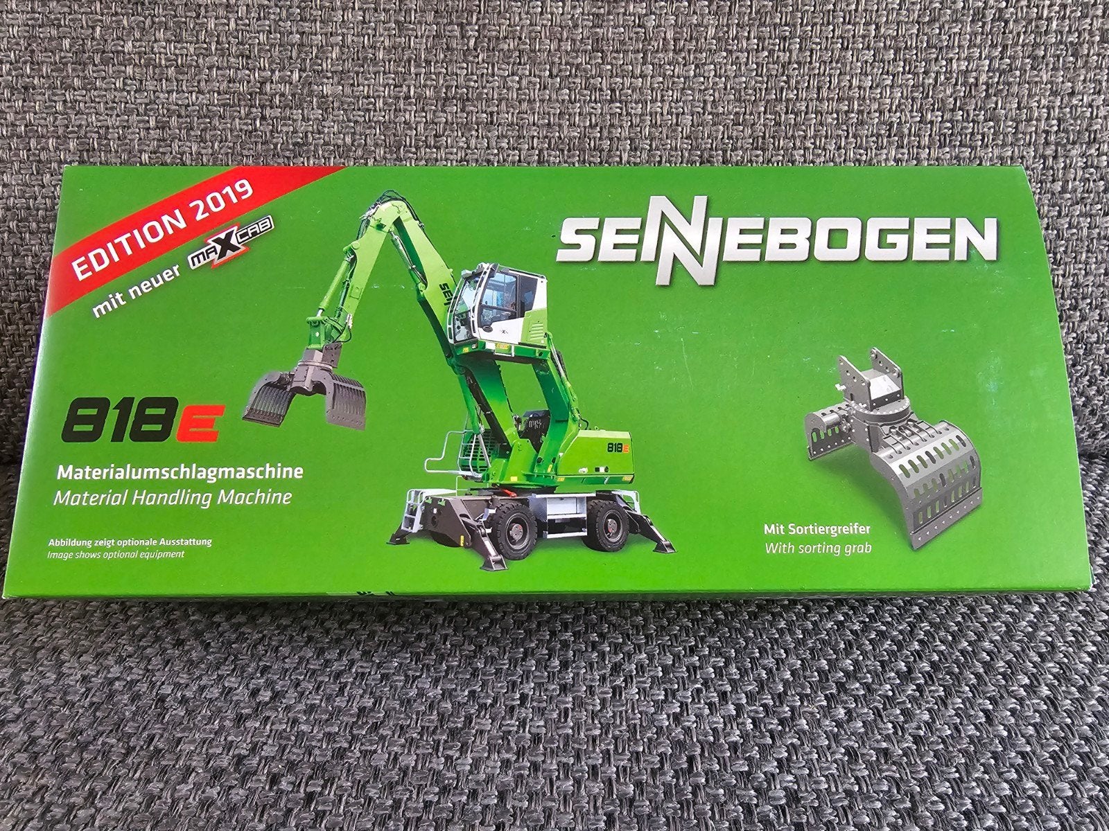 Sennebogen 818E overslagkraan met sorteergrijper Conrad, Hobby en Vrije tijd, Ophalen of Verzenden, Hijskraan, Tractor of Landbouw