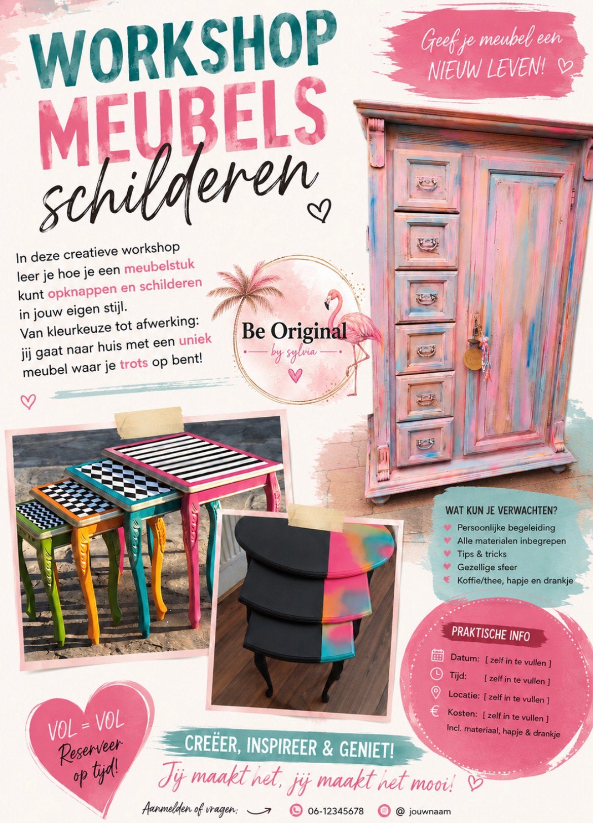 Workshop meubeltje verven, Ophalen of Verzenden
