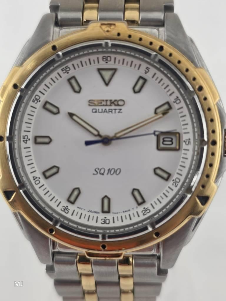 Seiko SQ100 herenhorloge                                 H34, Sieraden, Tassen en Uiterlijk, Horloges | Heren, Gebruikt, Staal