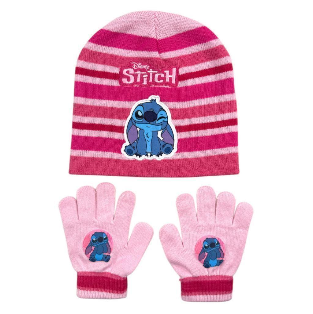 Stitch Handschoenen met Muts - Licht of Donker Roze - Disney, Stitch, Nieuw, Ophalen of Verzenden, Meisje