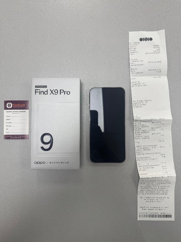 Oppo Find X9Pro 512GB, Info@fonium.nl, 6511JD, Touchscreen, Ophalen of Verzenden
