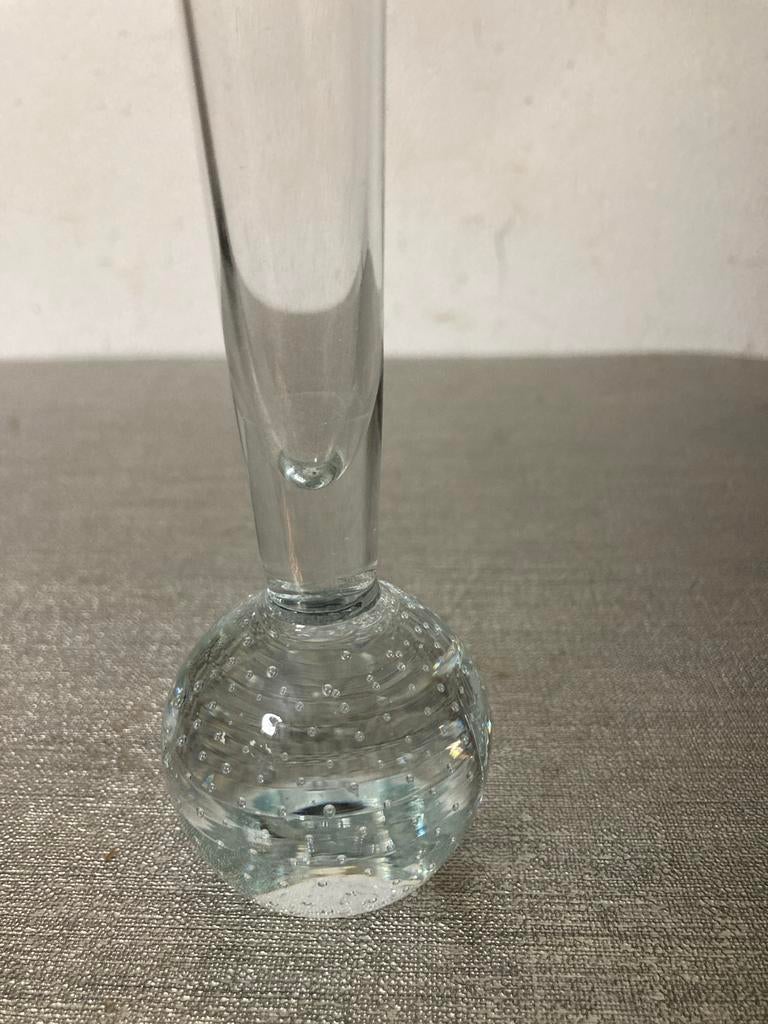 Leerdam Spijkerglas Solifleur Vaasje - 19 cm hoog, Ophalen of Verzenden