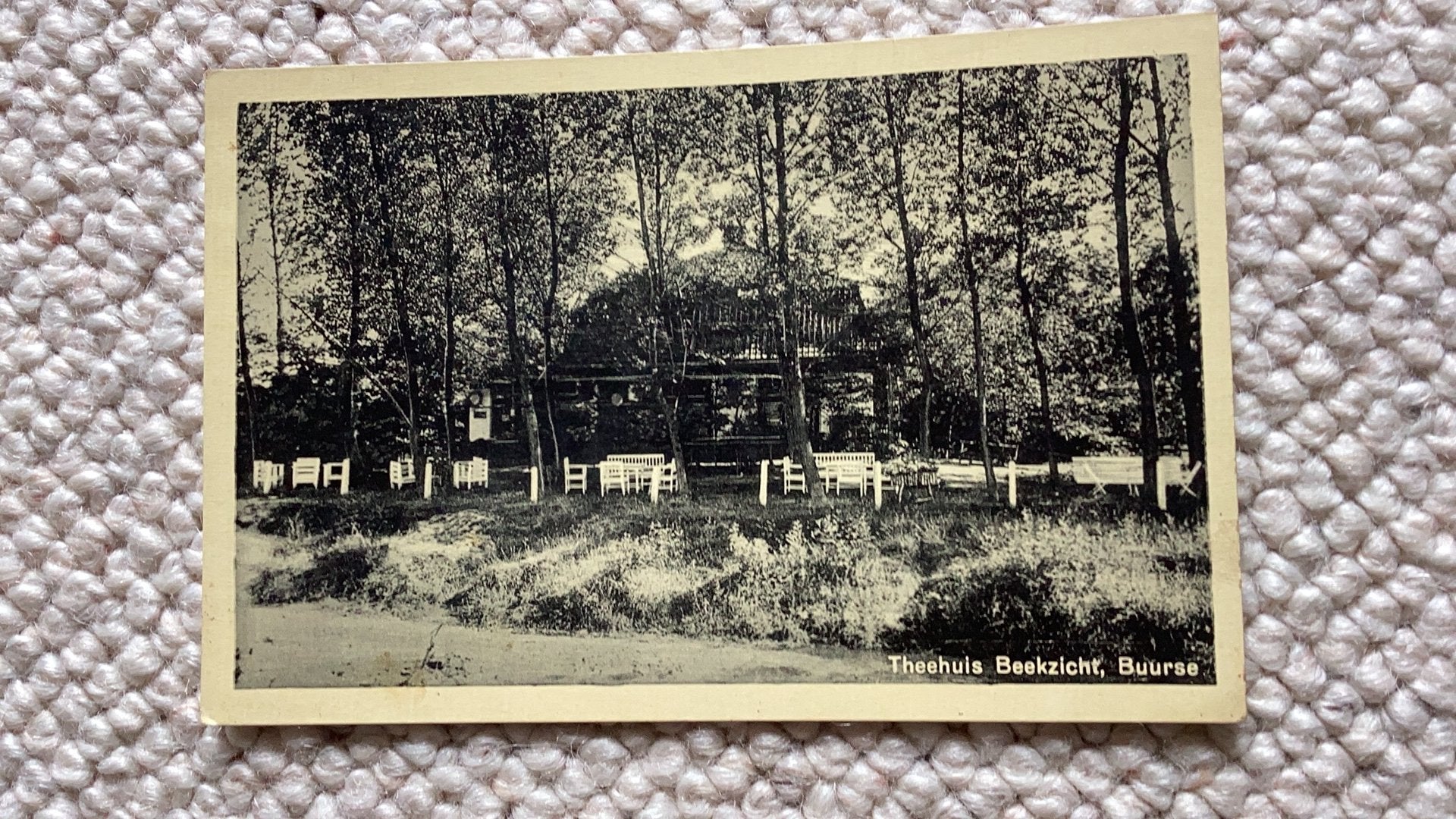 Ansichtkaart Buurse Theehuis Beekzicht jaren ‘20. 987, Verzamelen, Ophalen of Verzenden, 1920 tot 1940, Gelopen, Overijssel