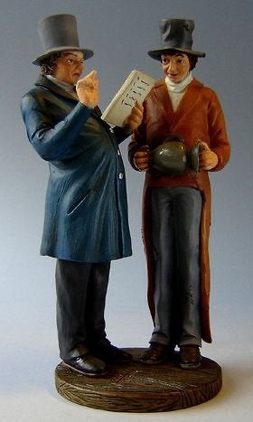 Deurwaarder sculptuur van Daumier., Groep mensen, Minder dan 20 cm, Ophalen of Verzenden, Beeld