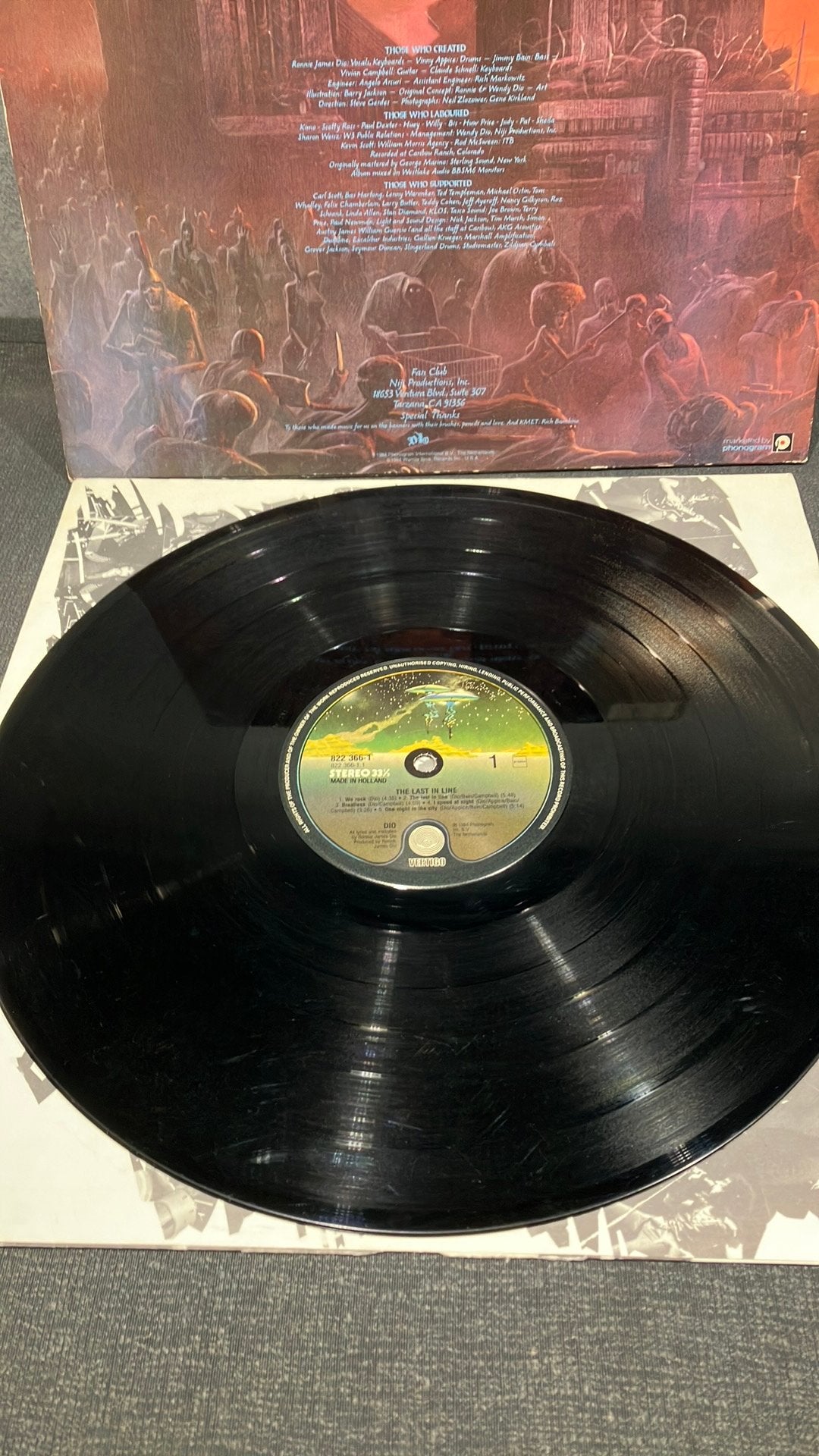 Dio — The Last in Line, Gebruikt, 1980 - 1989, Ophalen of Verzenden, Inclusief binnenhoes