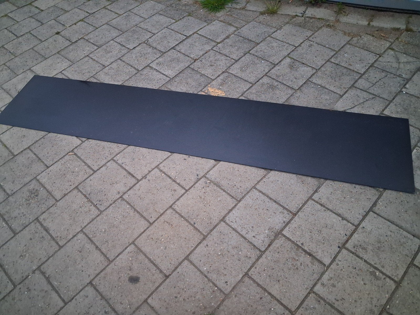 Nieuwe strook Trespa  zwart  306 cm x 60 cm, Doe-het-zelf en Verbouw, Platen en Panelen, Ophalen, Nieuw
