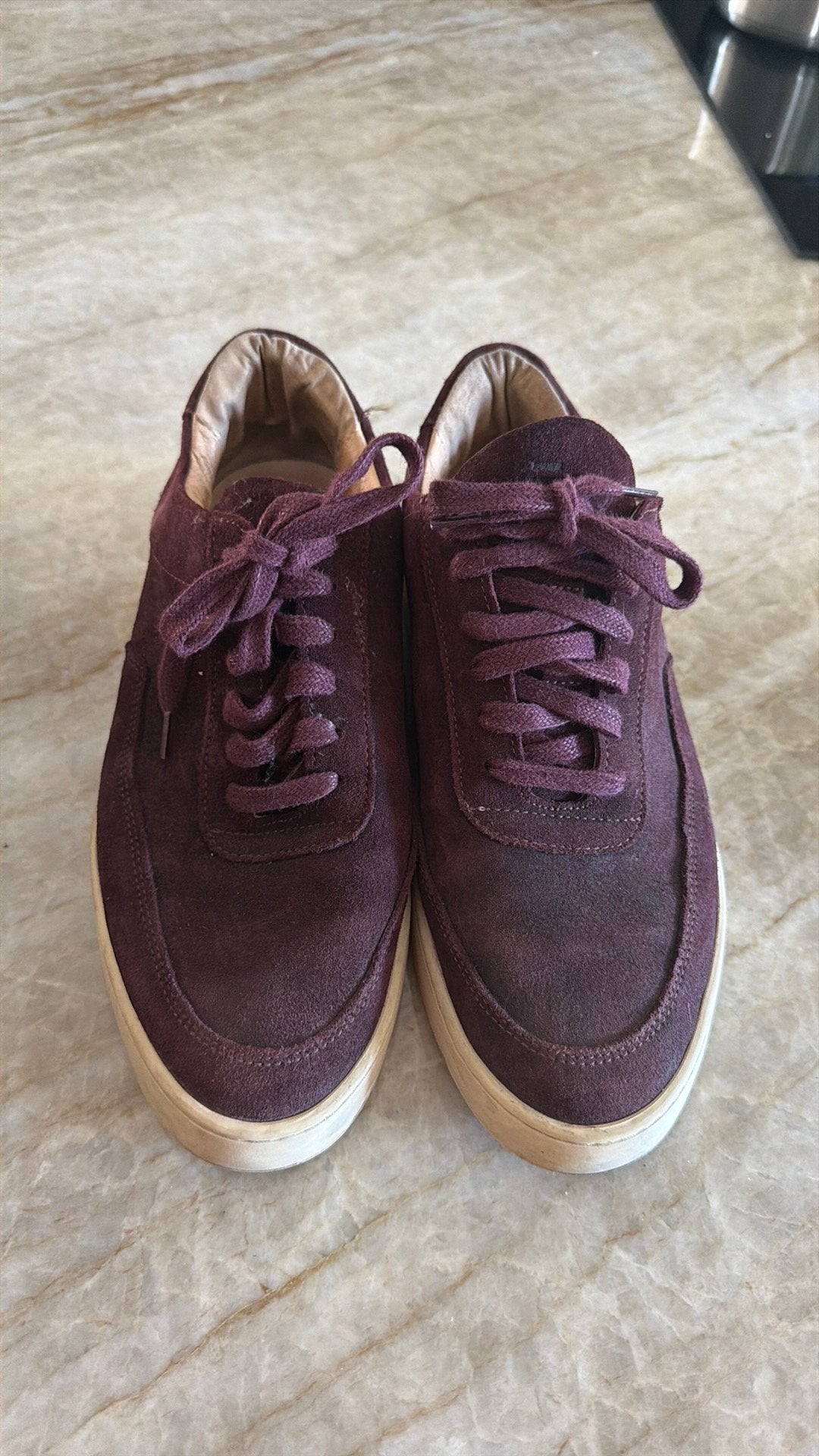 Filling pieces sneakers bordeaux maat 42, Kleding | Heren, Schoenen, Ophalen, Zo goed als nieuw, Overige kleuren, Sneakers of Gympen