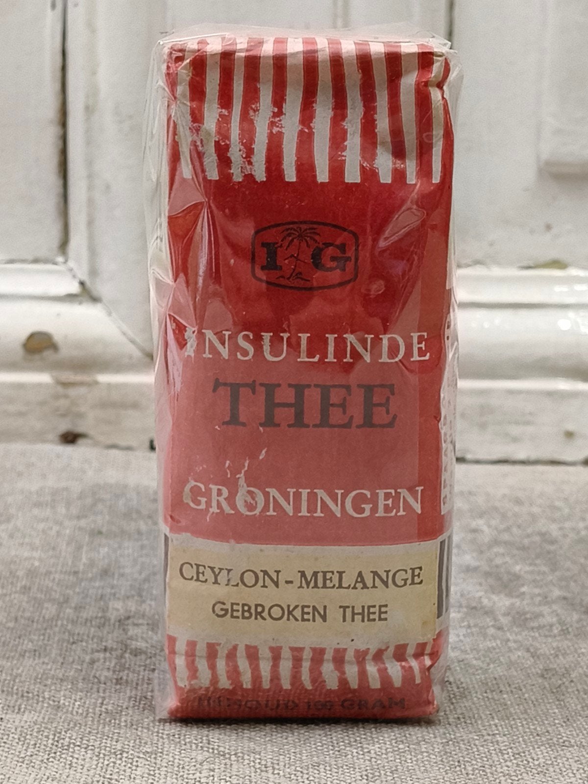 Oud pakje Insulinde thee Groningen, Ophalen of Verzenden, Gebruikt