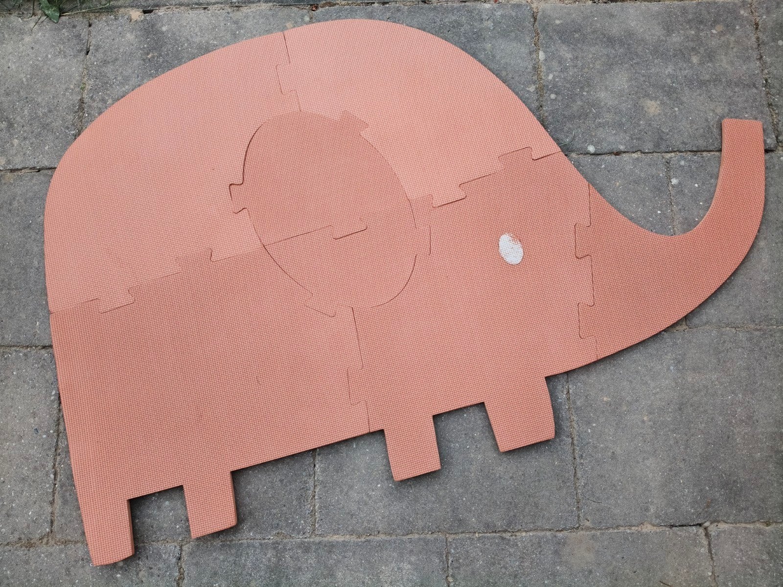 Grote olifant vloerpuzzel – 8 foam puzzelstukken, Ophalen, Gebruikt
