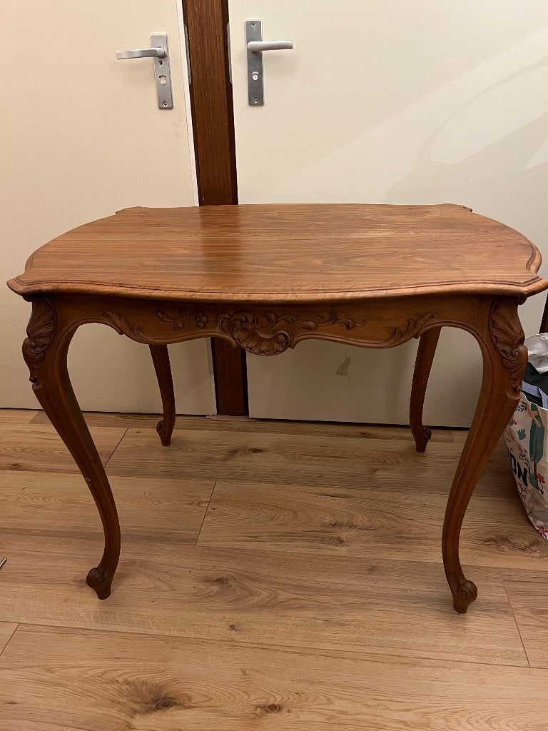 antieke eikenhouten tafel, Ophalen